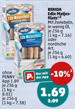PENNY BERIDA Edle Matjesfilets Angebot