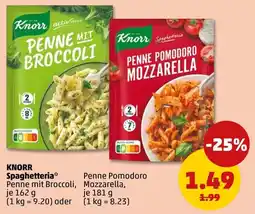 PENNY Knorr Spaghetteria Penne Pomodoro Mozzarella Angebot