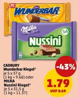 PENNY CADBURY Wunderbar Riegel Angebot