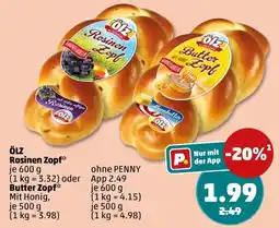 PENNY ÖLZ Rosinen Zopf Angebot