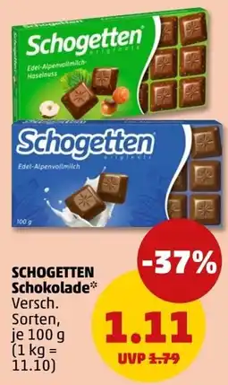 PENNY SCHOGETTEN Schokolade Angebot