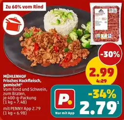 PENNY MÜHLENHOF Frisches Hackfleisch, gemischt* Angebot