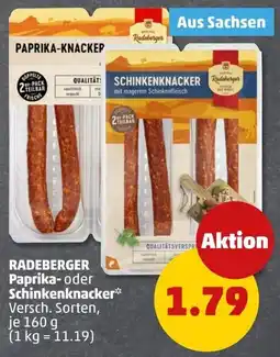 PENNY Radeberger Paprika- oder Schinkenknacker Angebot