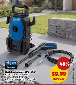 PENNY scheppach Hochdruckreiniger HPC1400 Angebot