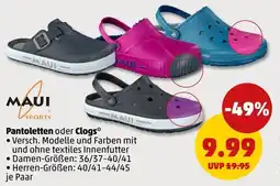 PENNY MAUI Pantoletten oder Clogs Angebot
