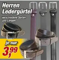 Posten Börse Herren Ledergürtel Angebot