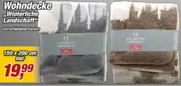 Posten Börse Wohndecke "Winterliche Landschaft" Angebot