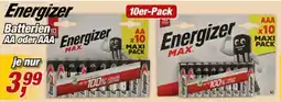 Posten Börse Energizer Batterien AA oder AAA Angebot