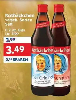Hol'ab Getränkemarkt Rotbäckchen versch. Sorten Saft Angebot