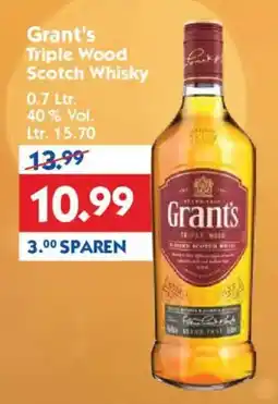 Hol'ab Getränkemarkt Grant's Triple Wood Scotch Whisky Angebot