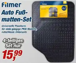 Posten Börse Filmer Auto Fußmatten-Set Angebot