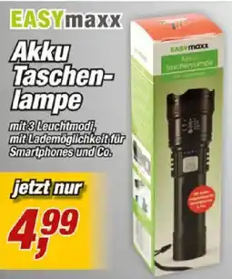Posten Börse EASYmaxx Akku Taschenlampe Angebot