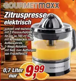 Posten Börse Zitruspresse elektrisch GOURMETmaxx Angebot