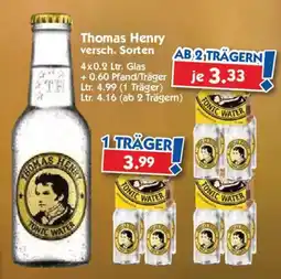 Hol'ab Getränkemarkt Thomas Henry Tonic Water Angebot