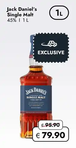 Travel Free Jack Daniel's Single Malt Angebot