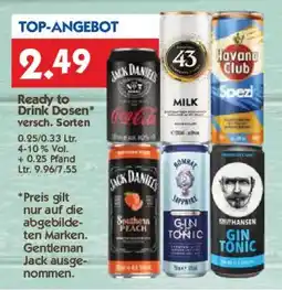 Hol'ab Getränkemarkt Ready to Drink Dosen Angebot