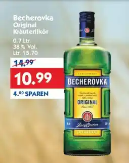 Hol'ab Getränkemarkt Becherovka Original Kräuterlikör Angebot