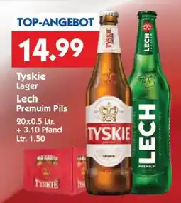 Hol'ab Getränkemarkt Tyskie Lager Lech Premuim Pils Angebot