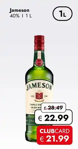 Travel Free Jameson Irish Whiskey Angebot