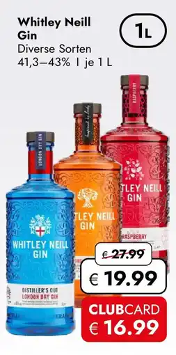 Travel Free Whitley Neill Gin Angebot