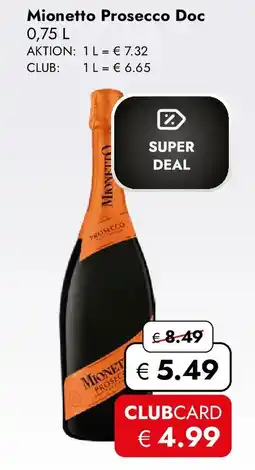 Travel Free Mionetto Prosecco Doc Angebot