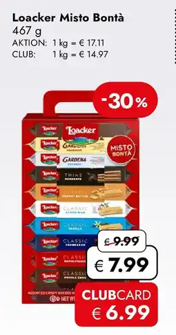 Travel Free Loacker Misto Bontà Angebot