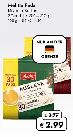 Travel Free Melitta Pads Angebot