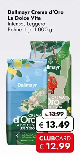 Travel Free Dallmayr Crema d'Oro La Dolce Vita Angebot