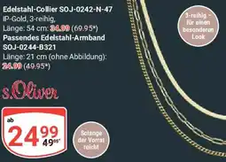 Globus s.Oliver Edelstahl-Collier SOJ-0242-N-47 Angebot