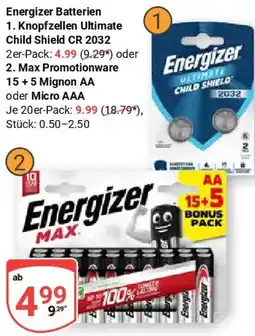 Globus Energizer Batterien Angebot