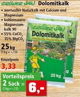 Thomas Philipps Grüner Jan Dolomitkalk 25kg Angebot