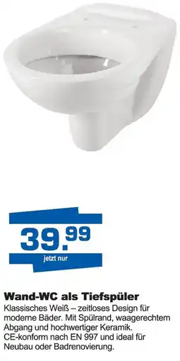 i&M Bauzentrum Wand-WC als Tiefspüler Angebot