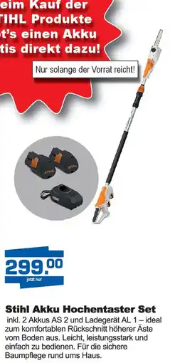 i&M Bauzentrum Stihl Akku Hochentaster Set Angebot