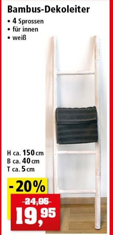 Bambus Dekoleiter Angebot bei Thomas Philipps
