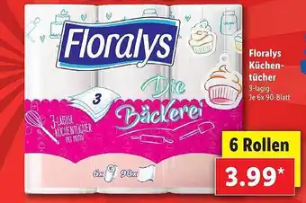 Lidl Floralys Küchen-tücher Angebot