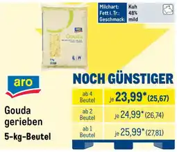 METRO aro Gouda gerieben Angebot