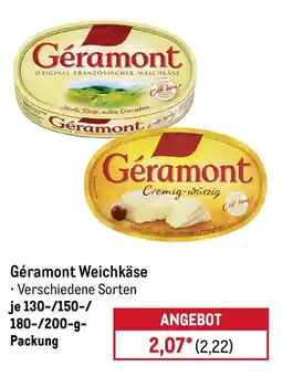 METRO Géramont Weichkäse Angebot