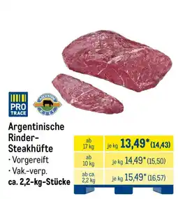 METRO Argentinische Rinder-Steakhüfte Angebot