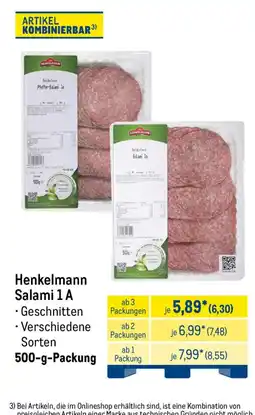 METRO Henkelmann Salami 1A Angebot