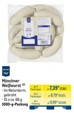 METRO Münchner Weißwurst Angebot