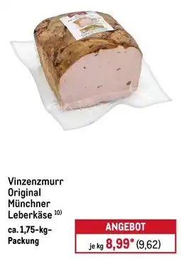 METRO Vinzenzmurr Original Münchner Leberkäse Angebot