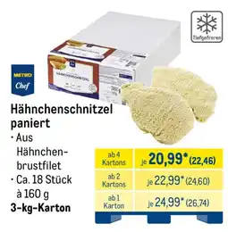 METRO METRO Chef Hähnchenschnitzel paniert Angebot