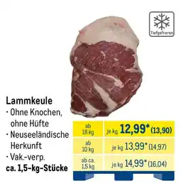 METRO Lammkeule Angebot