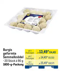 METRO Burgis geformte Semmelknödel Angebot