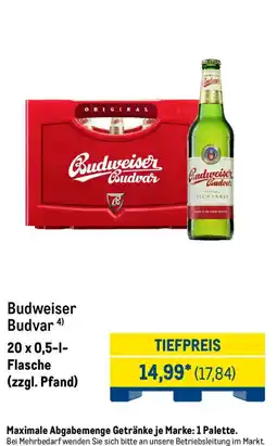 METRO Budweiser Budvar Angebot