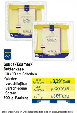 METRO Gouda/Edamer/Butterkäse Angebot