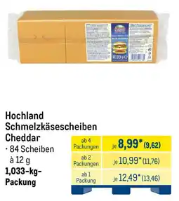 METRO Hochland Schmelzkäsescheiben Cheddar Angebot