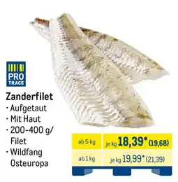 METRO PRO TRACE Zanderfilet Angebot