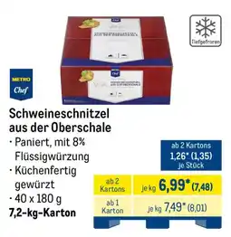 METRO METRO Chef Schweineschnitzel aus der Oberschale Angebot