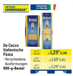 METRO De Cecco Italienische Pasta Angebot